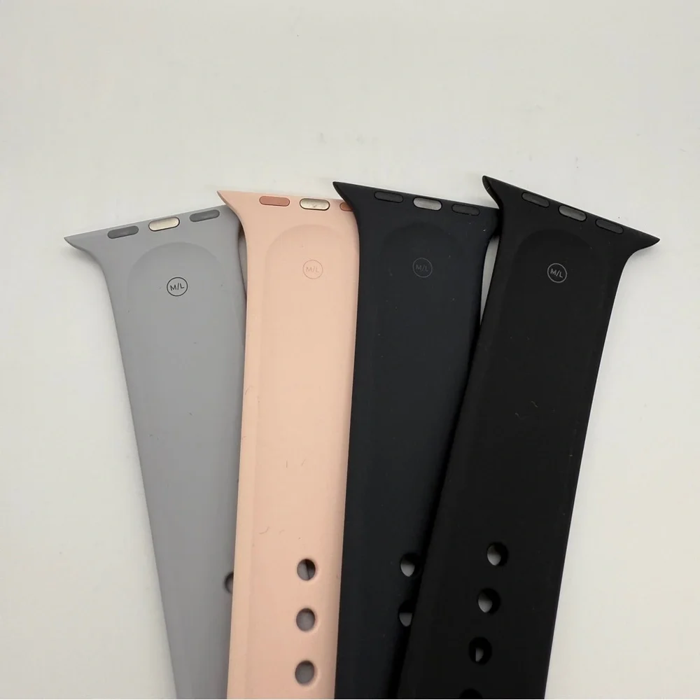 Genuine Authentic Apple Watch Band Replacement Black Midnight Light Grey Pink